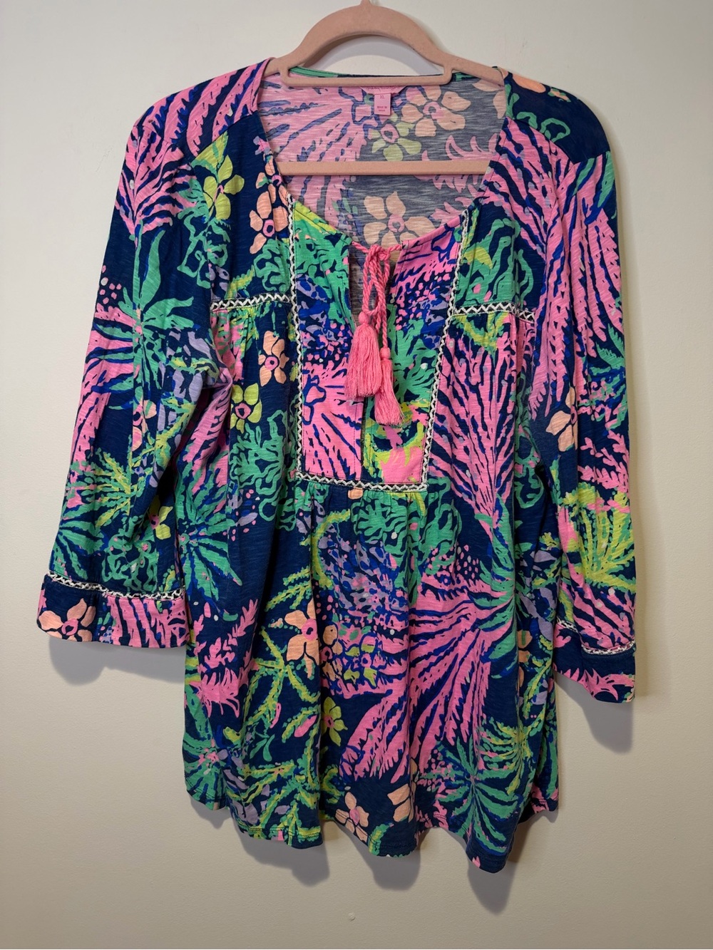lilly pulitzer blouse size extra large